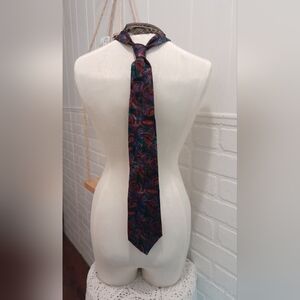 Vintage silk 70s tie